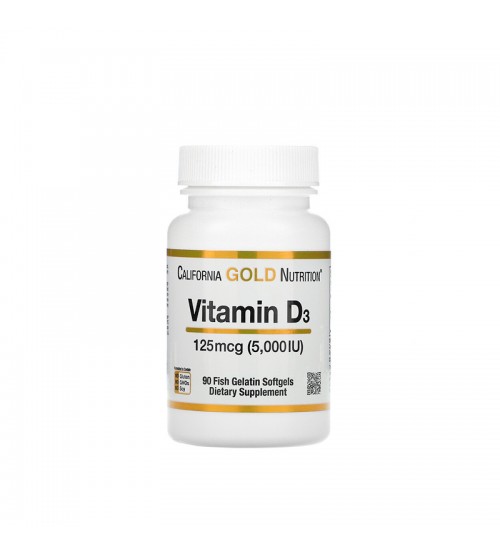 Витамин D3 California Gold Nutrition Vitamin D3 5000IU 90caps